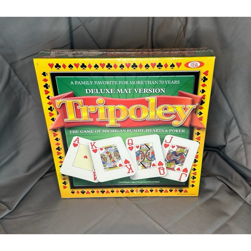 TRIPOLEY Board Game Deluxe Mat (Ideal Game 2010 Edition) New/Sealed In Box
